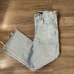 Express Cropped Wide Leg Jeans